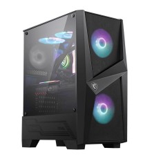 MAG FORGE 100R Mid-Tower, ATX, mATX, Mini-ITX, 2xUSB 3.0, 2x120mm ARGB Fan, 1x120mm black Fan, Tempered Glass Window (676407)