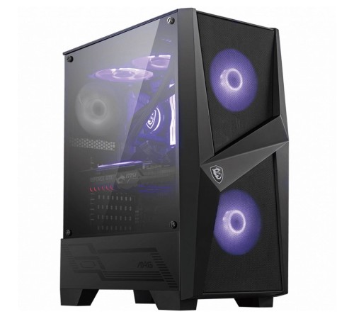 MAG FORGE 100M Mid-Tower, ATX, mATX, Mini-ITX, 2xUSB 3.0, 2x120mm RGB Fan, 1x120mm black Fan, Tempered Glass Window (676414) MAG FORGE 100M Mid-Tower, ATX, mATX, Mini-ITX, 2xUSB 3.0, 2x120mm RGB Fan, 1x120mm black Fan, Tempered Glass Window (676414)