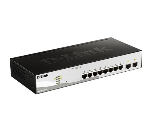 Коммутатор D-Link DGS-1210-10/FL1A 8G 2SFP настраиваемый