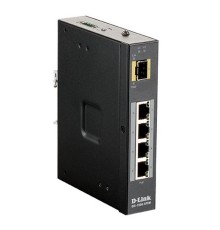 Коммутатор D-Link DIS-100G-5PSW/A1A 4G 1SFP 4PoE+ 120W неуправляемый