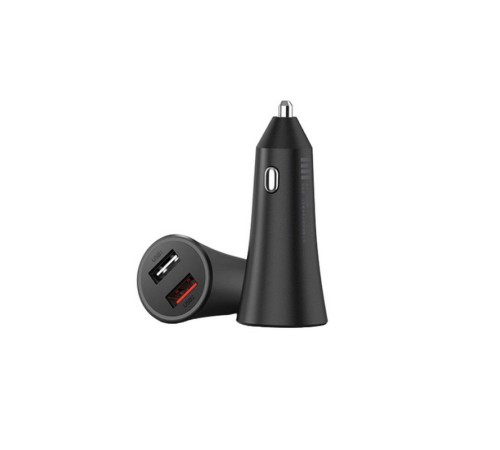Автомобильное зар./устр. Xiaomi Mi 37W Dual-Port Car Charger 3A+2A универсальное черный (GDS4147GL)