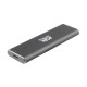 Внешний корпус AgeStar 31UBNV1C (GRAY), M.2 NVME (M-key), USB 3.1 Type-C, алюминий, серый, (672837) {50}