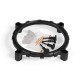 Кулер ExeGate EE80 (EX286144RUS) (Al, LGA775/1150/1151/1155/1156/1200/AM2/AM2+/AM3/AM3+/AM4/FM1/FM2/754/939/940, TDP 65W, Fan 80mm, 2000RPM, Hydro bearing, 3pin, 22db, 205г, с термопастой, на защелках, Retail color box)