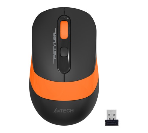 Мышь A4Tech Fstyler FG10S черный/оранжевый оптическая (2000dpi) silent беспроводная USB (4but) Мышь A4Tech Fstyler FG10S черный/оранжевый оптическая (2000dpi) silent беспроводная USB (4but)