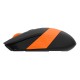 Мышь A4Tech Fstyler FG10S черный/оранжевый оптическая (2000dpi) silent беспроводная USB (4but)