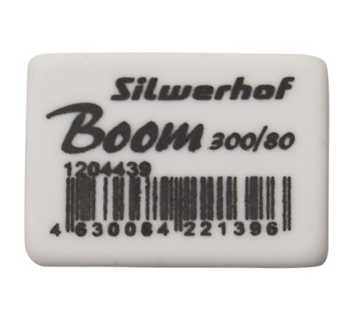 Ластик Silwerhof Boom 300/80 181146 26х18.5х8мм каучук термопластичный белый