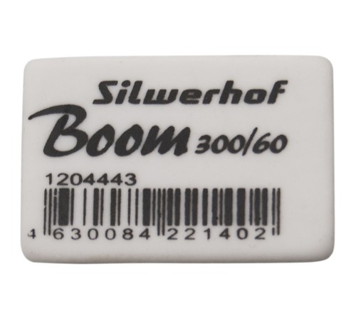 Ластик Silwerhof Boom 300/60 181147 31х21х8мм каучук термопластичный белый Ластик Silwerhof Boom 300/60 181147 31х21х8мм каучук термопластичный белый