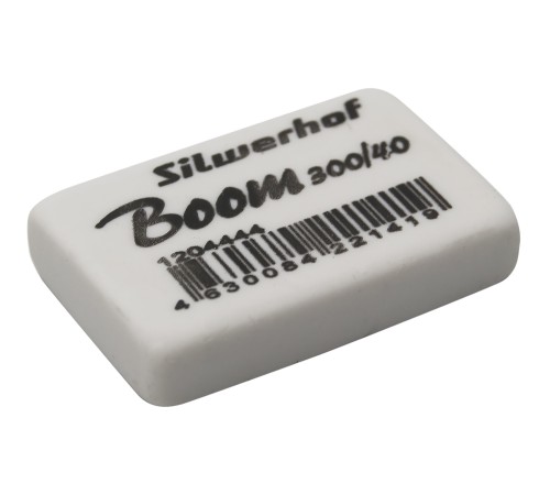 Ластик Silwerhof Boom 300/40 181148 35.5х23х8мм каучук термопластичный белый Ластик Silwerhof Boom 300/40 181148 35.5х23х8мм каучук термопластичный белый
