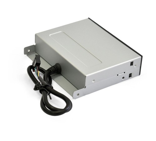 Exegate EX283581RUS Картридер USB2.0 ExeGate <CR-415> 3.5", мультиформатный: CF/SD/MMC/MS/MS Duo/MS pro/T flash, черный, металл