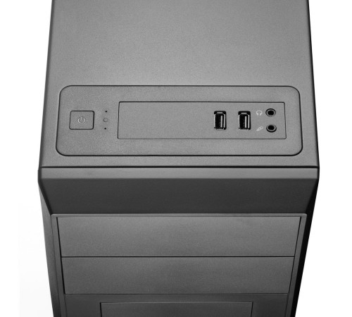 Корпус c блоком питания 450 Ватт Foxline FL-302-FZ450