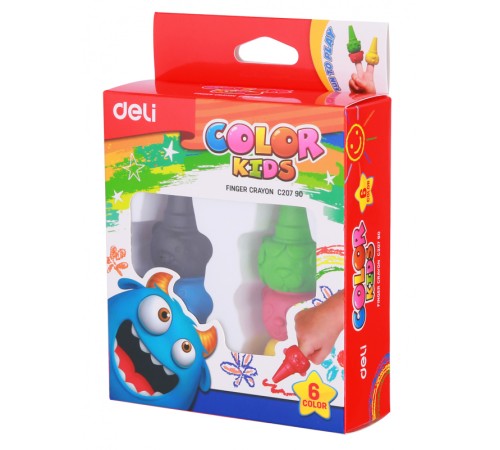 Восковые мелки Deli EC20790 Color Kids 6цв. картон.кор./европод.