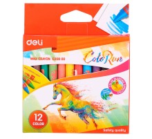 Восковые мелки Deli EC20800 Colorun 12цв. картон.кор./европод.