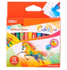 Восковые мелки Deli EC20800 Colorun 12цв. картон.кор./европод.