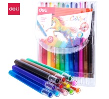 Восковые мелки Deli EC20403 Colorun с поворотным механизмом 12цв. блист.европод.