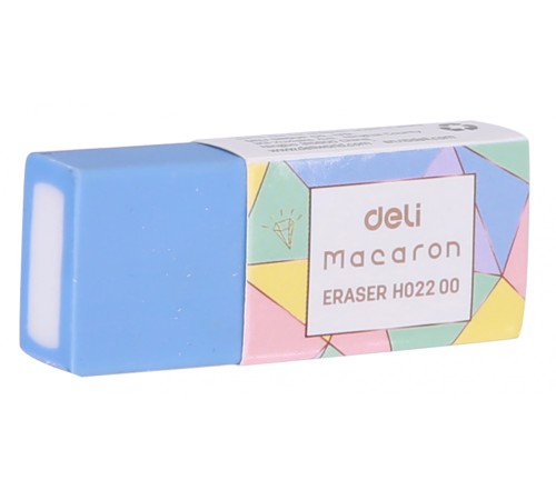 Ластик Deli EH02200 Macaron 50x20x11мм ассорти пласт.туб.