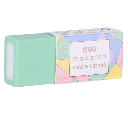 Ластик Deli EH02200 Macaron 50x20x11мм ассорти пласт.туб.