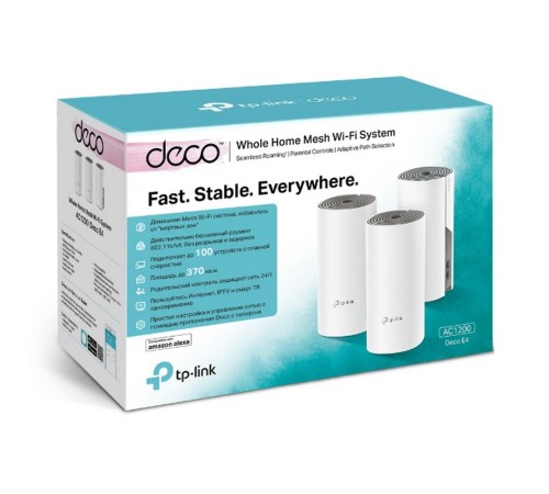 Точка доступа TP-Link Deco E4 V1 (3-pack) (Deco E4(3-pack))