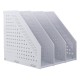 Лоток вертикальный Deli 78995LT-GREY 3отд. складной для бумаг 250х256х243мм серый пластик