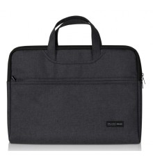 Папка-портфель Deli 5590BLACK 1 отдел. A4 текстиль черный