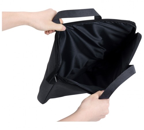Папка-портфель Deli 5590BLACK 1 отдел. A4 текстиль черный