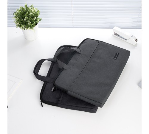 Папка-портфель Deli 5590BLACK 1 отдел. A4 текстиль черный