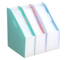 Лоток вертикальный Deli EB41102 Macaron 13отд. складной для бумаг A4 ассорти полипропилен