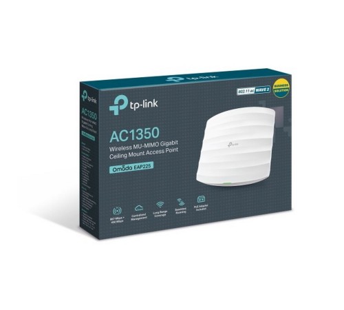 Точка доступа TP-Link EAP225 AC1350 10/100/1000BASE-TX белый