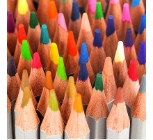 Карандаши цветные акварельные Deli 6523 Nuevo липа 48цв. сереб. корпус мет.кор.