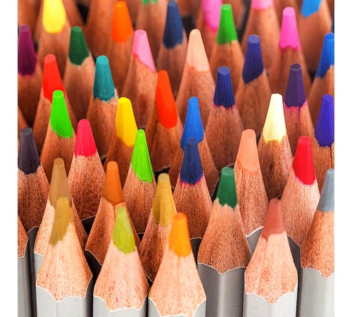 Карандаши цветные акварельные Deli 6523 Nuevo липа 48цв. сереб. корпус мет.кор.