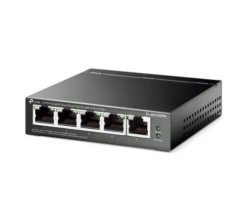 Коммутатор TP-Link TL-SG105PE 5G 4PoE+ 65W управляемый