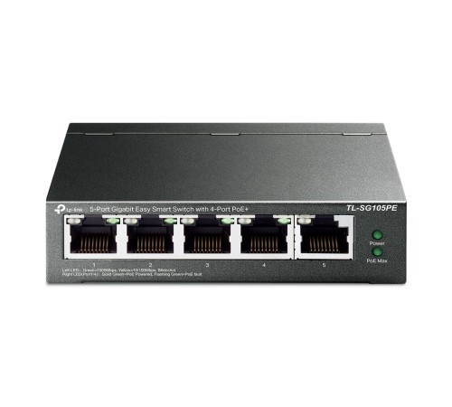 Коммутатор TP-Link TL-SG105PE 5G 4PoE+ 65W управляемый