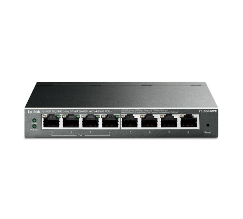 Коммутатор TP-Link TL-SG108PE 8G 4PoE 55W управляемый Коммутатор TP-Link TL-SG108PE 8G 4PoE 55W управляемый