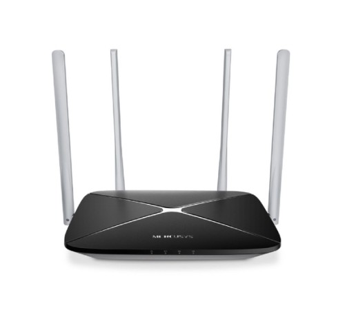 Роутер беспроводной Mercusys AC12 AC1200 10/100BASE-TX черный