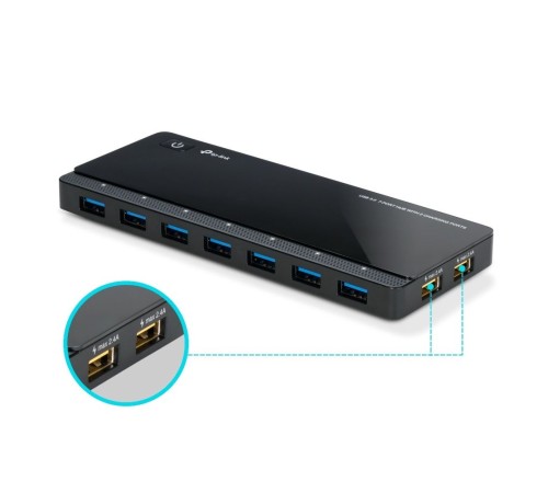 Разветвитель USB 3.0 TP-Link UH720 7порт. черный