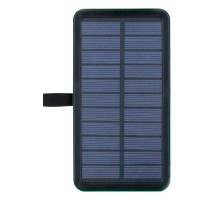 Мобильный аккумулятор Cactus CS-PBFSPT-10000 10000mAh 3A 2xUSB солн.бат. черный