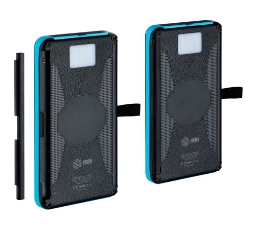 Мобильный аккумулятор Cactus CS-PBFSPT-10000 10000mAh 3A 2xUSB солн.бат. черный