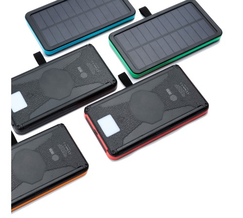 Мобильный аккумулятор Cactus CS-PBFSPT-10000 10000mAh 3A 2xUSB солн.бат. черный