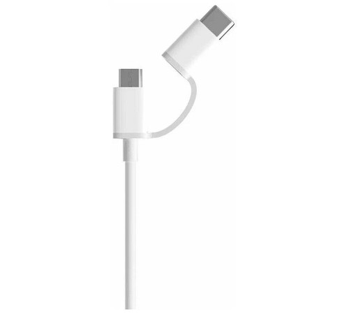 Кабель Xiaomi Mi 2-in-1 SJV4083TY USB A(m) micro USB B (m) USB Type-C (m) 0.3м белый Кабель Xiaomi Mi 2-in-1 SJV4083TY USB A(m) micro USB B (m) USB Type-C (m) 0.3м белый