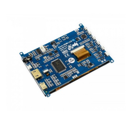 Модуль дисплея ACD18-RA417 Waveshare 5" емкостной сенсорный дисплей без корпуса, 800*480 TFT матрица, вход HDMI, питание по USB, для Raspberry Pi 3 (WS14300)