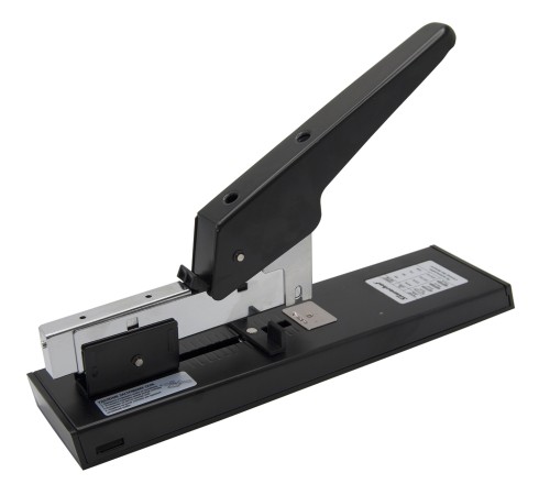 Степлер мощный Silwerhof 401079-01 23/6 23/8 23/10 23/13 (100листов) черный 100скоб металл/пластик закрытый коробка