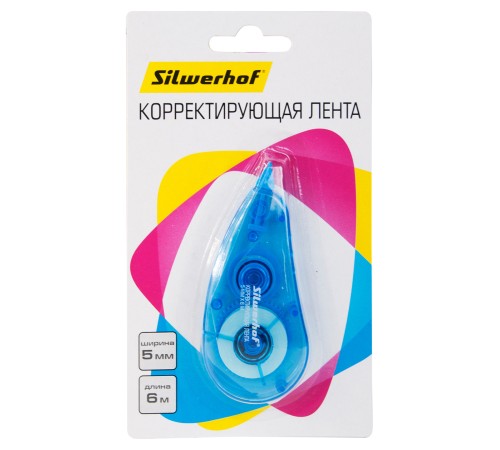 Лента коррект. Silwerhof 443017 6мх5мм блистер
