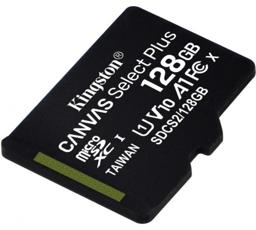 Флеш карта microSDXC 128Gb Class10 Kingston SDCS2/128GBSP Canvas Select Plus w/o adapter