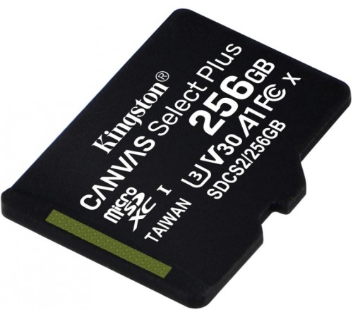 Флеш карта microSDXC 256Gb Kingston SDCS2/256GBSP Canvas Select Plus w/o adapter