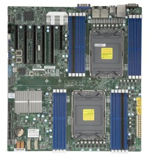Материнская плата Supermicro Motherboard 2xCPU X12DPi-N6 3rd Gen Xeon Scalable TDP 270W/ 16xDIMM/14xSATA/ C621A RAID 0/1/5/10/ 2x10Gb/4xPCIex16, 2xPCIex8/M.2 (MBD-X12DPi-N6-O)