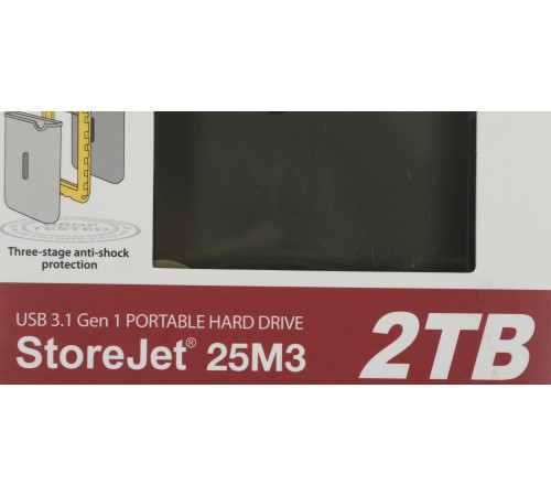 Жесткий диск Transcend USB 3.0 2Tb TS2TSJ25M3G StoreJet 25M3 (5400rpm) 2.5" зеленый Жесткий диск Transcend USB 3.0 2Tb TS2TSJ25M3G StoreJet 25M3 (5400rpm) 2.5" зеленый