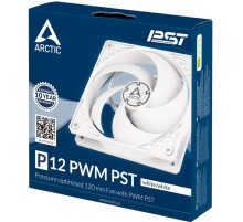 Вентилятор корпусной ARCTIC P12 PWM PST (White/White)- retail (ACFAN00170A) (702263)
