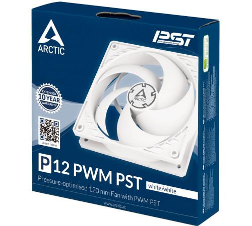 Вентилятор корпусной ARCTIC P12 PWM PST (White/White)- retail (ACFAN00170A) (702263) Вентилятор корпусной ARCTIC P12 PWM PST (White/White)- retail (ACFAN00170A) (702263)