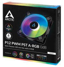 Вентилятор корпусной ARCTIC P12 PWM PST A-RGB 0dB (Black) - retail (ACFAN00231A) (703154)