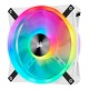 iCUE QL140 RGB [CO-9050106-WW] 140mm PWM White Fan — Dual Fan Kit with Lighting Node CORE {10}
