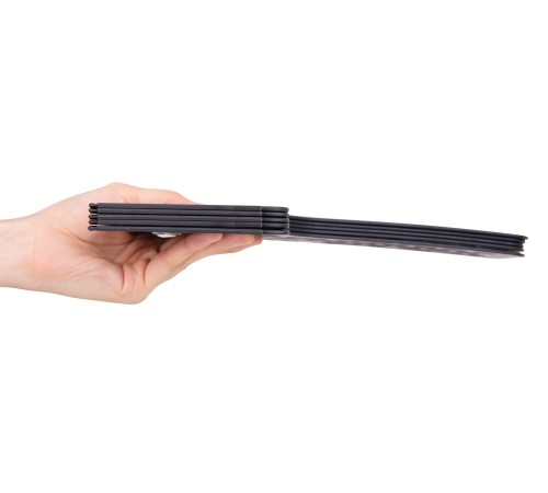 Лоток вертикальный Deli E9846BLACK для бумаг 326х275х257мм черный пластик
